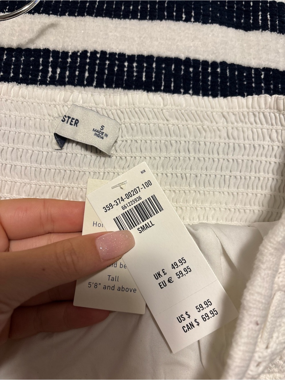 NWT Hollister Strapless Mini Dress - Picture 7 of 8
